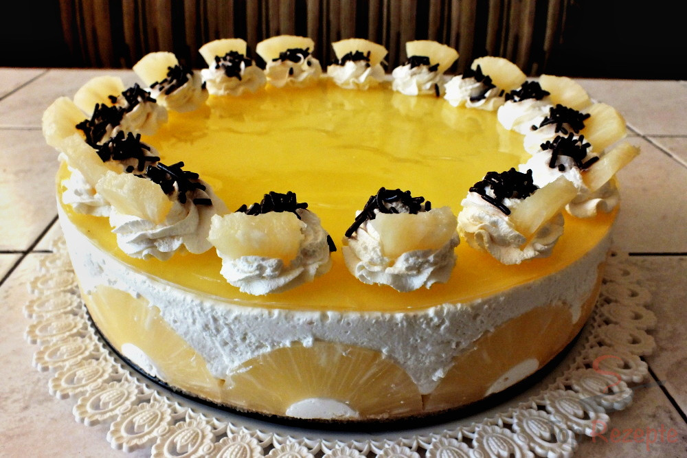 Ananas-Kokos-Torte ohne Backen | Top-Rezepte.de