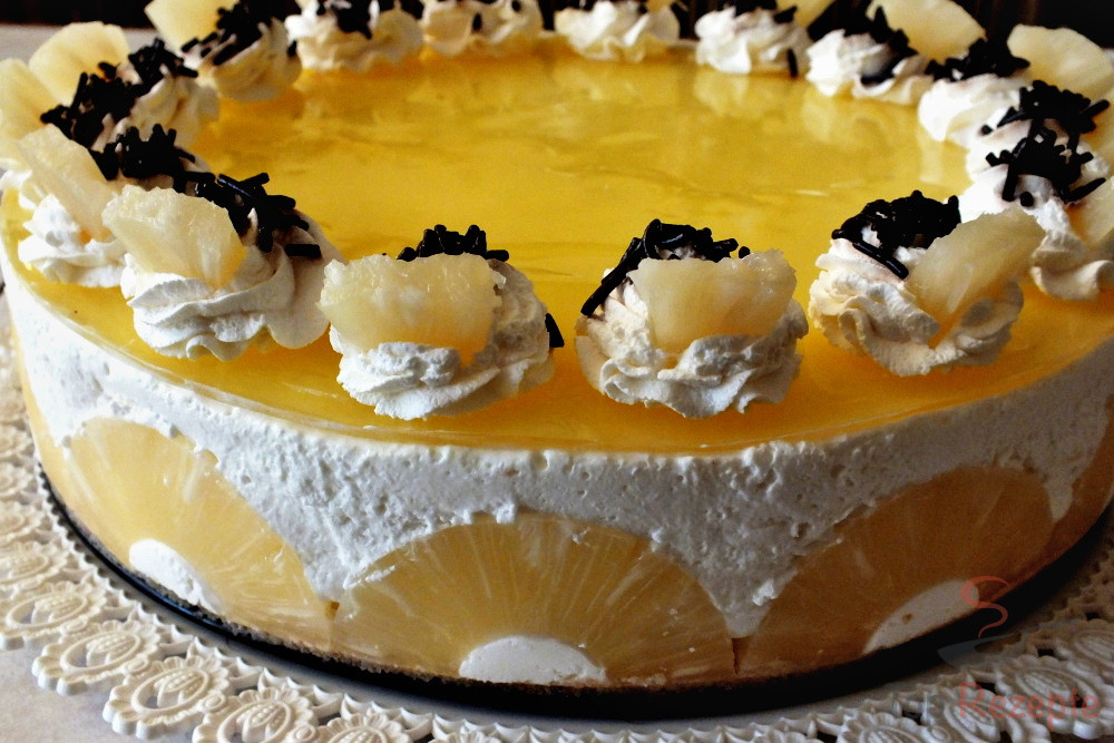 Ananas-Kokos-Torte ohne Backen | Top-Rezepte.de