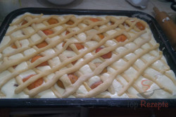 Zubereitung des Rezepts Traditioneller Gitterkuchen mit Aprikosen und Quark, schritt 4