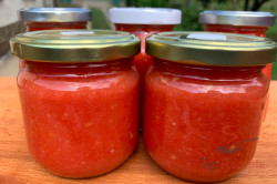 Zubereitung des Rezepts Knoblauch-Tomatensoße kalt zubereitet, ohne Einkochen, schritt 6