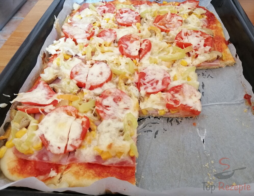 Fantastische hausgemachte Pizza ohne Hefe - ohne Gehzeit | Top-Rezepte.de