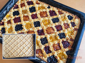 Rezept Leckerer Gitterkuchen mit bunter Marmelade-Füllung