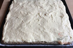 Zubereitung des Rezepts Leckerer Mohnkuchen mit Puddingcreme und Schokoladenglasur, schritt 11